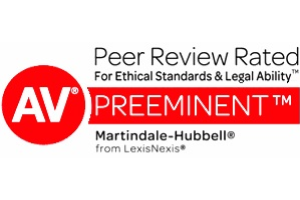 Peer Review Rated For Ethical Standards and Legal Ability - Badge