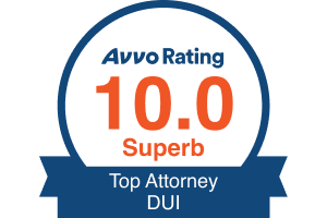 Avvo Rating 10 / Top Attorney DUI - Badge